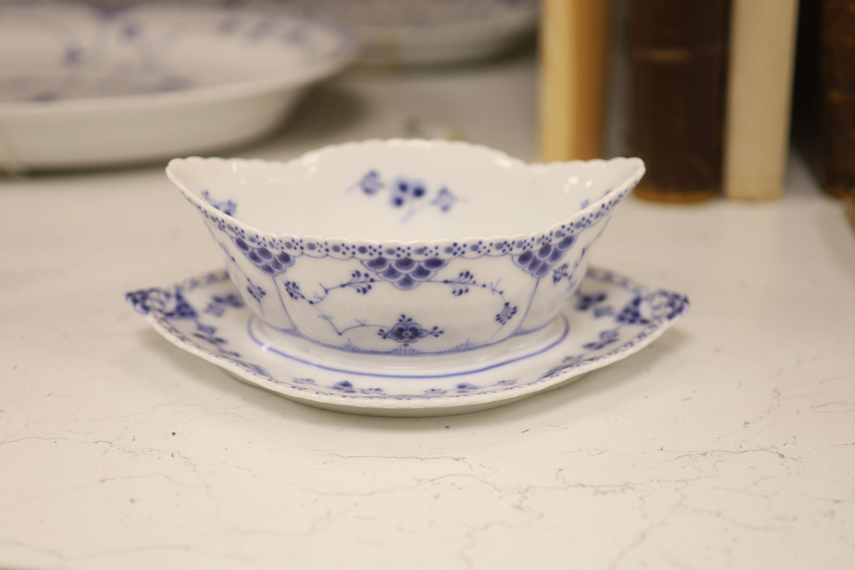 A Royal Copenhagen onion pattern part dinner service